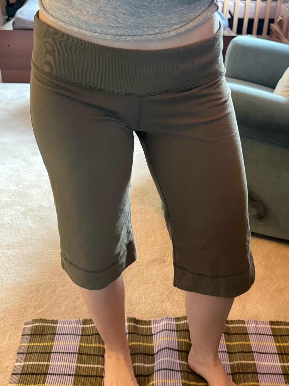 lululemon athletica Olive Green Knee-Length shorts